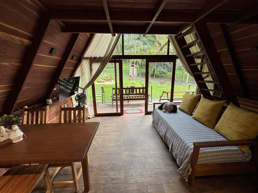 Interior do chalé